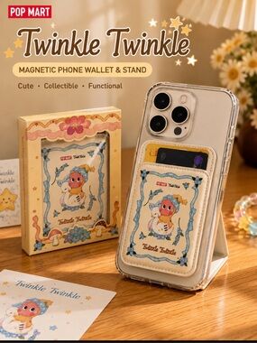 POP MART Twinkle Twinkle Magnetic Phone Wallet Stand MagSafe Compatible NWOT